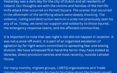 LGBT Ireland statement on events of 23rd November 2023.