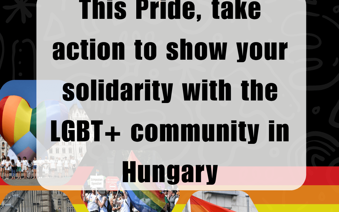Take Action! As Dublin Celebrates Pride, Hungary Moves to Ban It: Draconian Laws Threaten LGBTQI+ Rights and Democracy